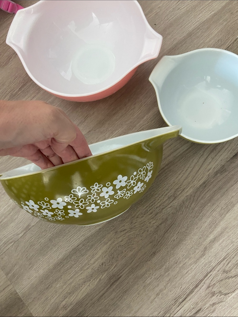 Pyrex vintage set of 3